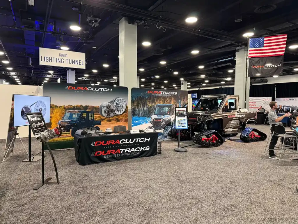DURACLUTCH and DURATRACKS Booth, Polaris Dealer Show, Nashville TN